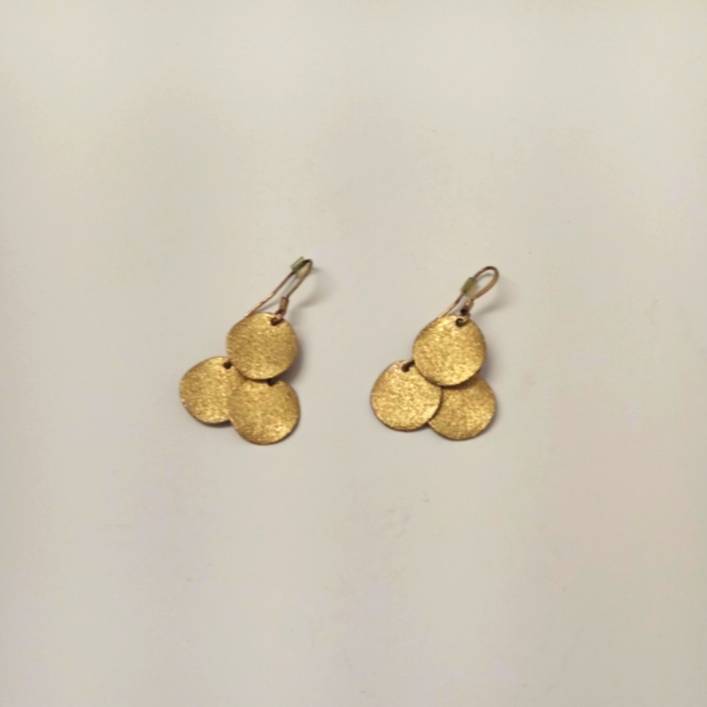 Minimalist Vintage Goldtone Earrings